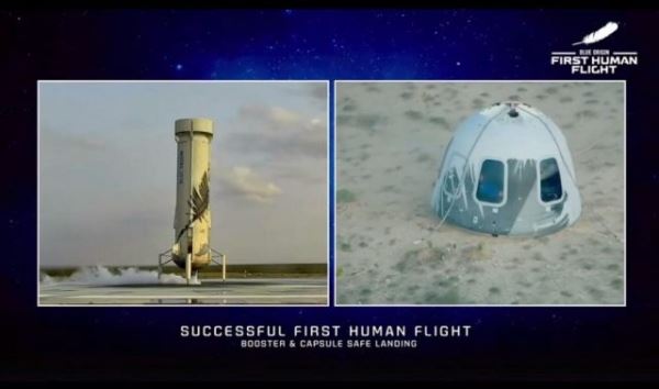 Blue Origin успешно запустила и посадила космический корабль New Shepard
